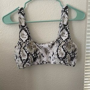 Snake print bikini